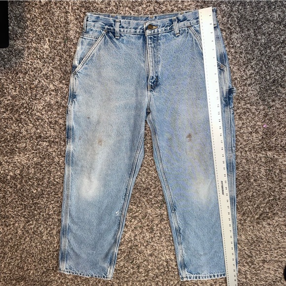 Carhartt Jeans Size 34 x 30 Destroyed Distressed - Picture 6 of 9
